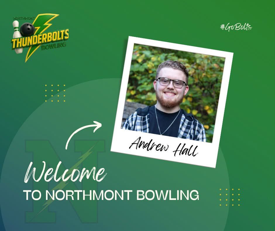 🎳 Exciting News from Northmont Bowling! 🎳

Please join us in giving a warm welcome to Andrew Hall, our new Head Coach for the Northmont Girls Bowling Team!

Congratulations, Coach Hall — and welcome to the Thunderbolt family!

#NorthmontBowling   #BuiltToRoll #GoBolts