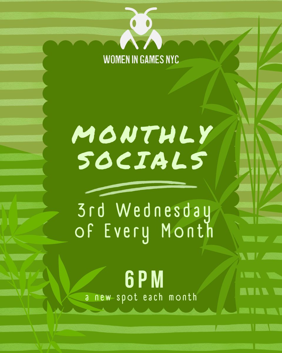 womeningamesnyc's tweet image. Recurring monthly casual social! A new spot every month. Join our meetup for details:
womeningamesnyc.com