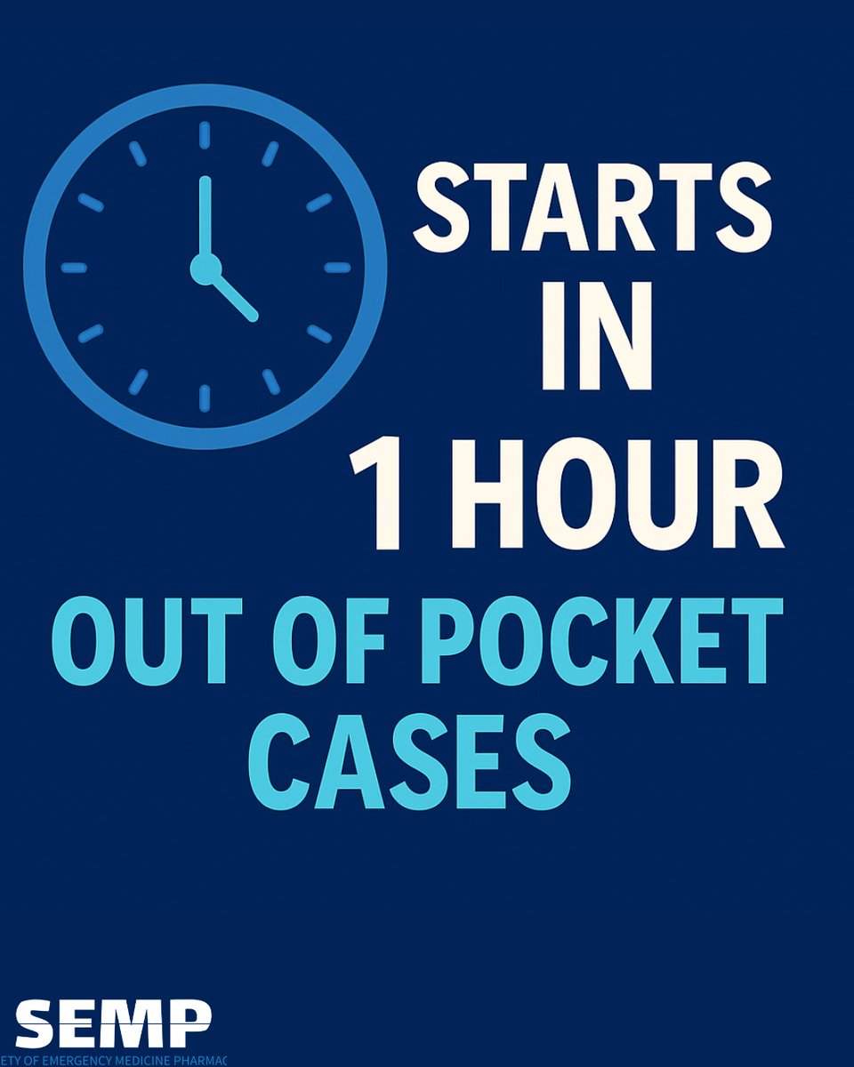 Reminder!! Out of pocket cases start in 1 hour!