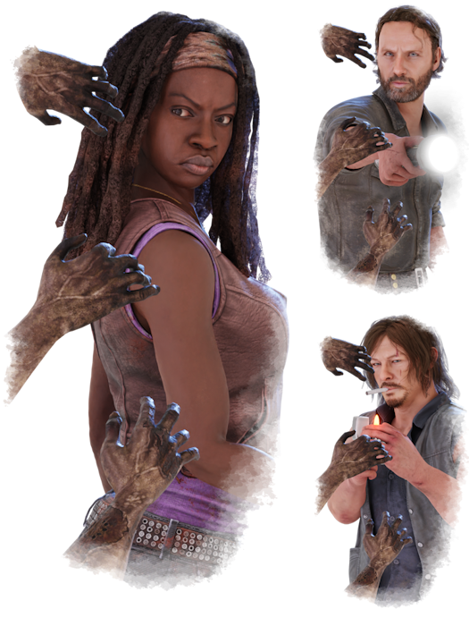 Updated my Default Pack with the The Walking Dead Chapter! 
Includes variants with Walker Arms as well as without for the portraits!
#TWD #WalkingDead #TheWalkingDead #DbD #DeadbyDaylight