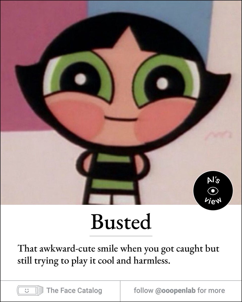 ooopenlab's tweet photo. What expression do you see? 👀
Do you agree with the AI’s interpretation?
Share your thoughts below! ⬇️

#TheFaceCatalog #WhatDoYouSee #ExpressionTest #thepowerpuffgirls #Bubbles #buttercup https://t.co/y2kQCB2ihP