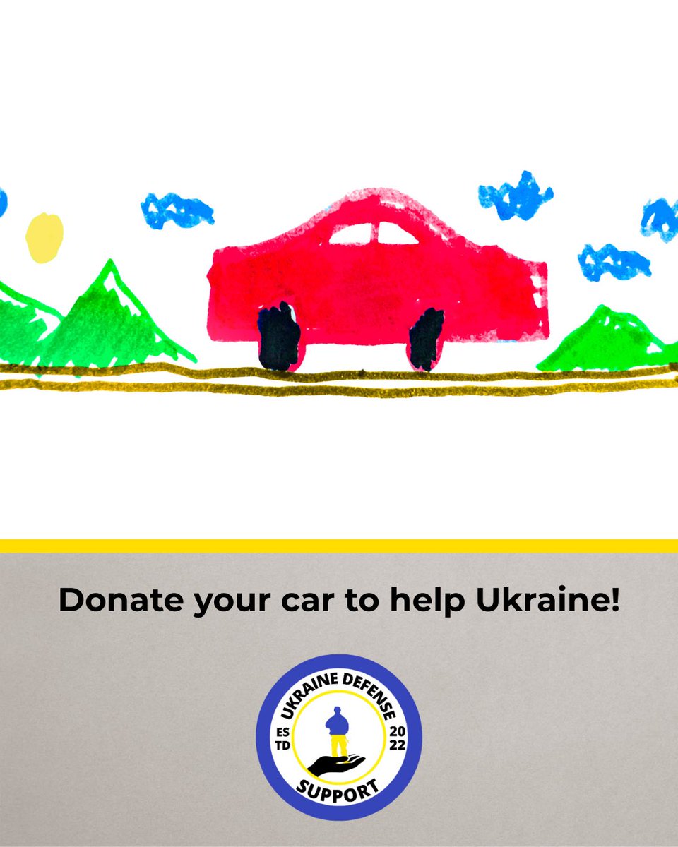 UDS4Ukraine's tweet image. Don't forget that Ukraine Defense Support partners with 3rd-party nonprofits like NCS & CARS to make it easy to donate your car in support of our mission. These organizations handle towing and paperwork, then sell the vehicle, with proceeds benefiting UDS. Donors are eligible for…
