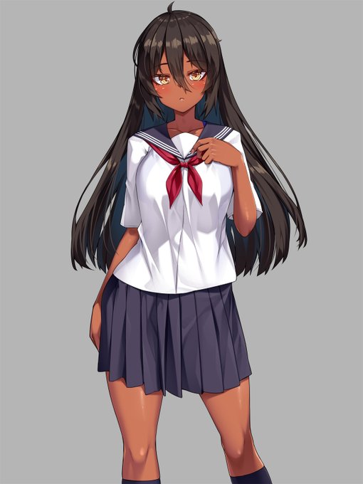 #セーラー服の日
褐色TS娘ちゃん! 