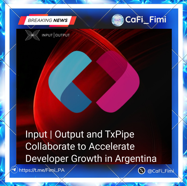 CaFi_Fimi's tweet image. Input Output and TxPipe are teaming up to define the next generation of crypto innovation across Latin America.
More here: iohk.io/en/newsroom/in…
#InputOutput #TxPipe #Cardano #ADA