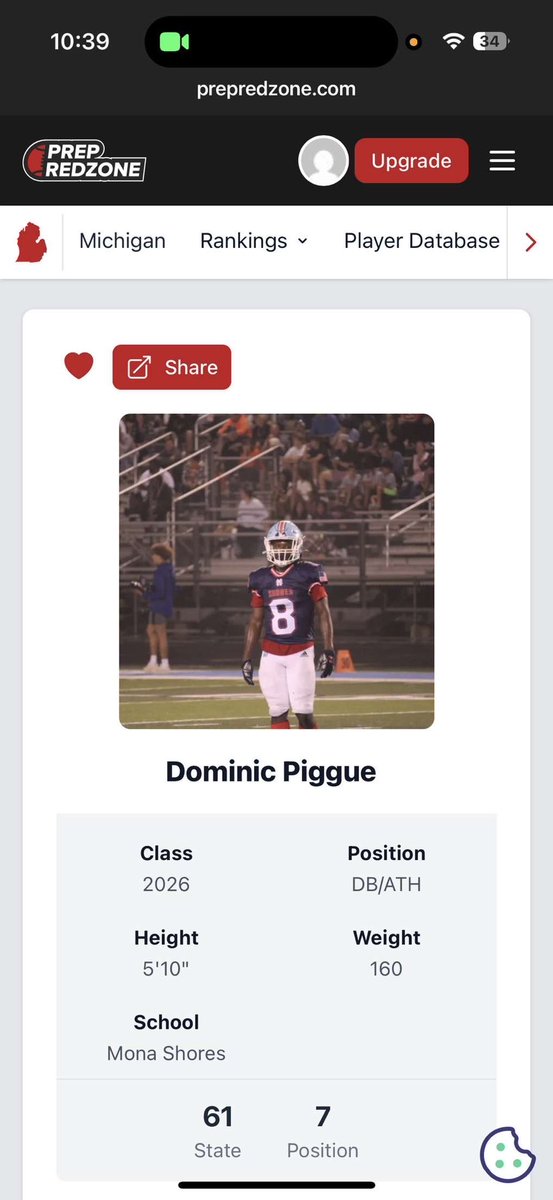 Dominic Piggue⭐️ (@piggue_dominic) on Twitter photo Beyond thankful to be ranked the #7 best DB in the state and 61st best player!! <a href="/alex_pallone/">Alex Pallone</a> <a href="/MichFBFrenzy/">Michigan Prep Frenzy</a> <a href="/MSSailorFball/">MSHSailor🏈🇺🇸⚓️</a> <a href="/PrepRedzoneMI/">Prep Redzone Michigan</a> Beyond thankful to be ranked the #7 best DB in the state and 61st best player!! <a href="/alex_pallone/">Alex Pallone</a> <a href="/MichFBFrenzy/">Michigan Prep Frenzy</a> <a href="/MSSailorFball/">MSHSailor🏈🇺🇸⚓️</a> <a href="/PrepRedzoneMI/">Prep Redzone Michigan</a>