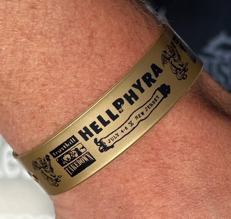 Hellfestdotcom's tweet image. Who still got their wristband on??
