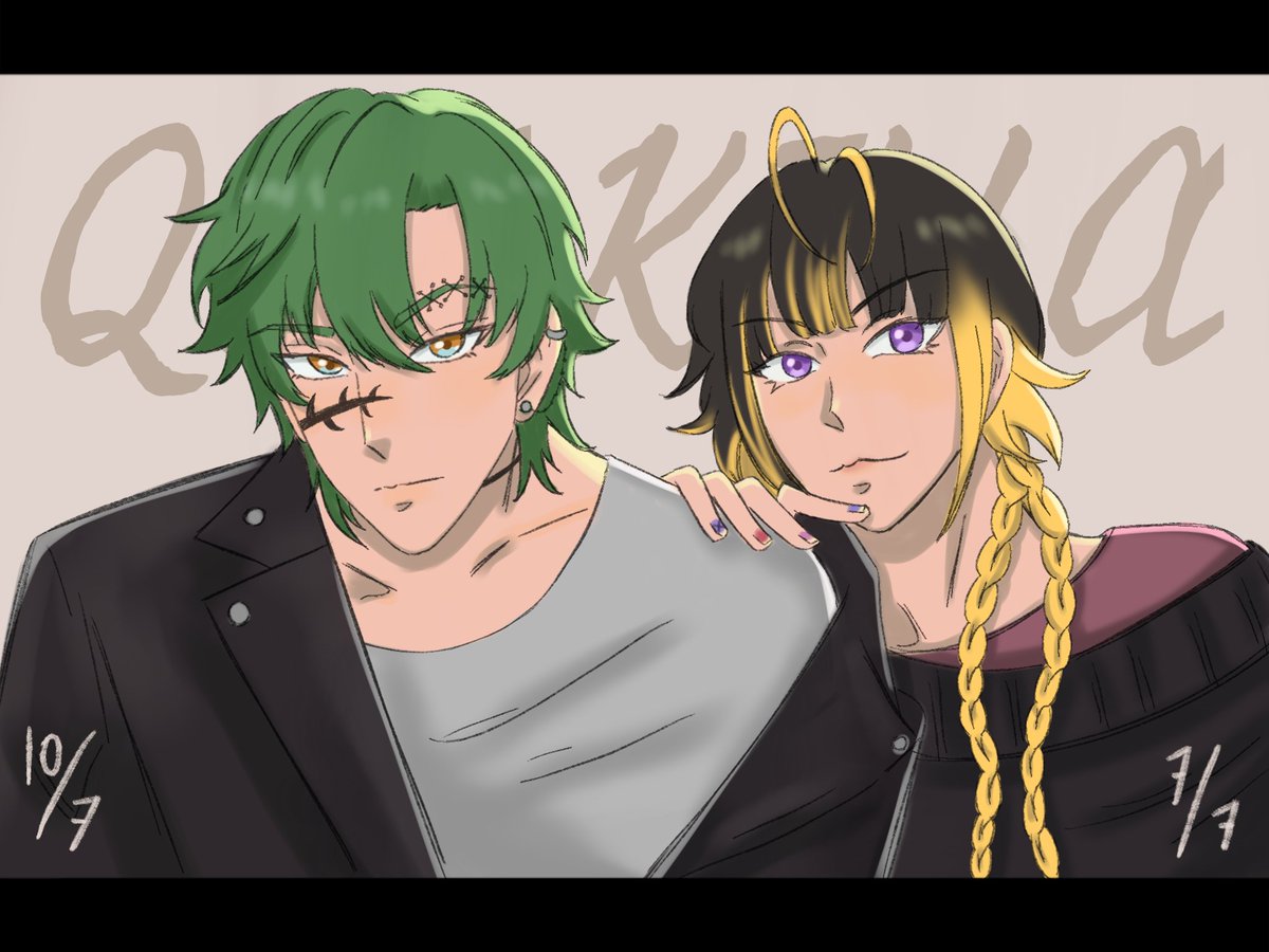 killaque007's tweet photo. [📷] 👑QWEEKLY BDAY ART👑 

💚 JAQUEL &amp; KILLA 💛

#que_oc https://t.co/8Dpi7tMVb0