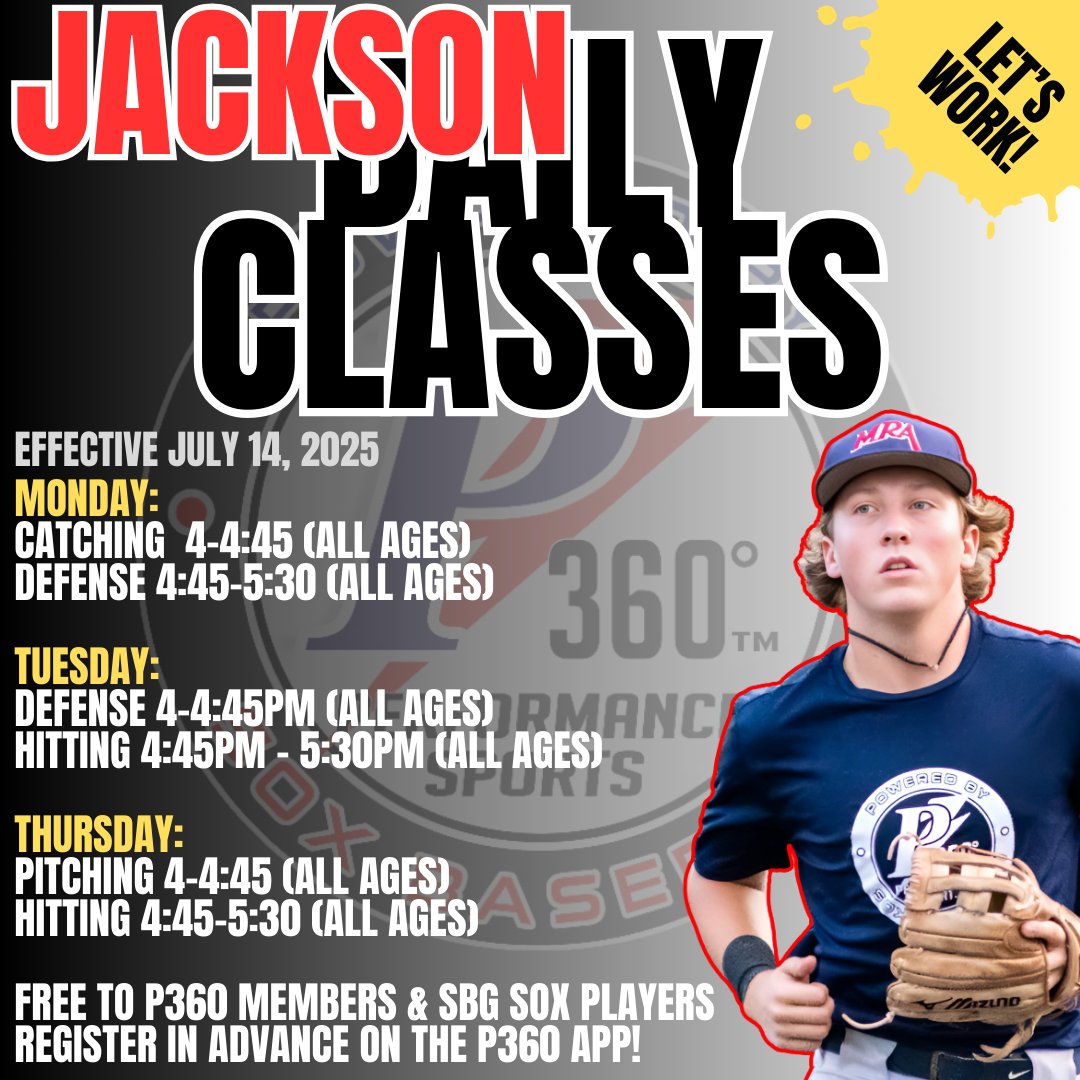 P360Jackson's tweet image. Due to popular demand we have added a third day of daily member classes at P360 in Ridgeland!
Beginning next week, we will have classes on Mondays, Tuesdays, and Thursdays! Please be sure to register in advance on the p360 app so that we can staff appropriately!