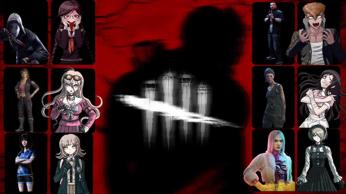 DanganForDBD's tweet image. Also outfits for original characters if a danganronpa collab happens.