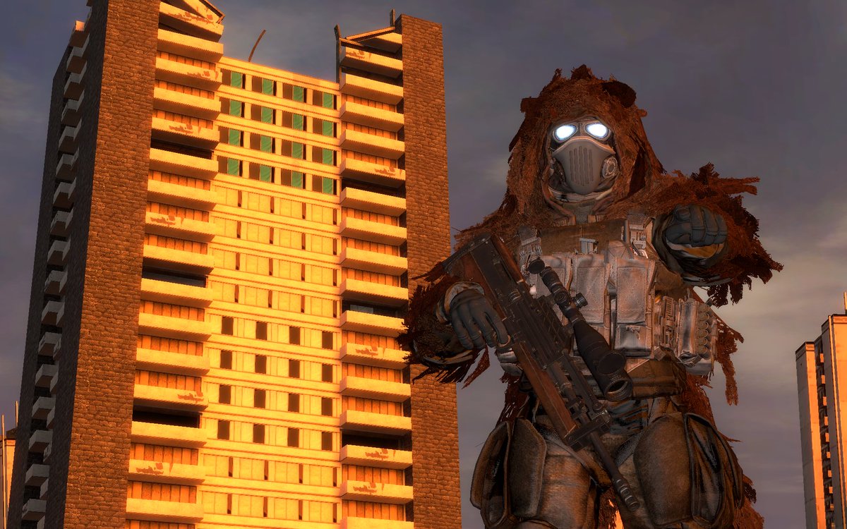 TheUnarmedCat's tweet image. Technically a repost but hereβs all the alien bushmen and human snipers