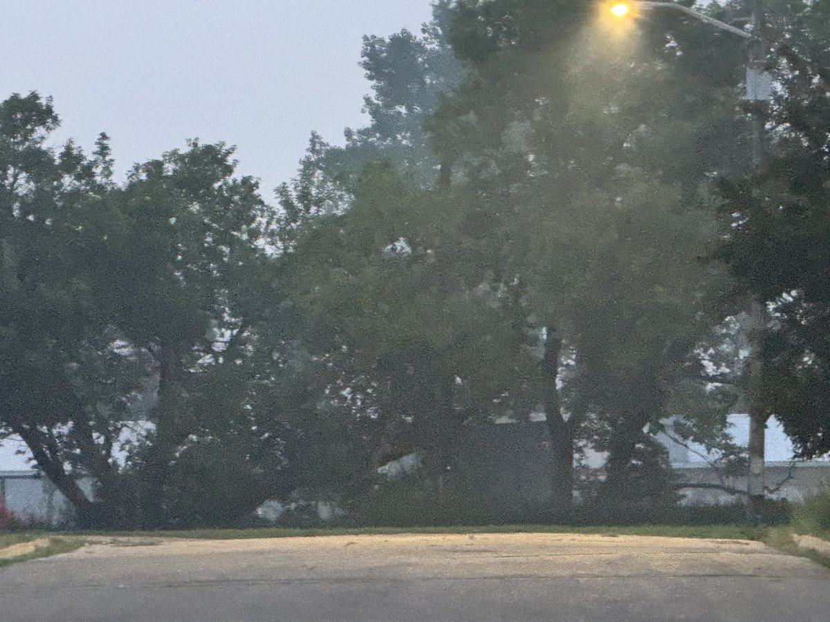 aaronjayjack's tweet image. Holy smoke! The air quality just took a nose dive in southern Manitoba on the backside of the storms that came through this evening. We are in the air quality Danger Zone. Our Purple Air sensor is reading 339 AQI! Some of the worst air in North America right now.…