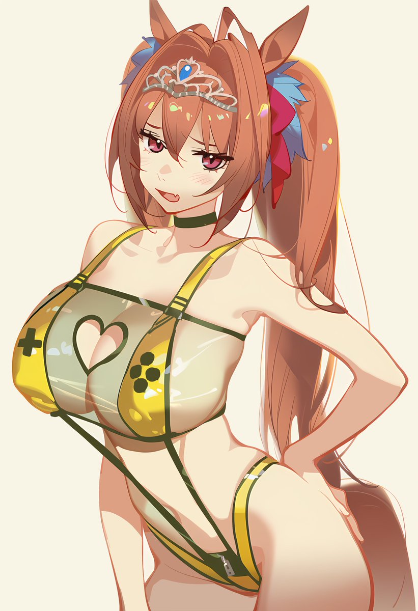 例の水着を着せてみたが

その穴は何に使うんですか？