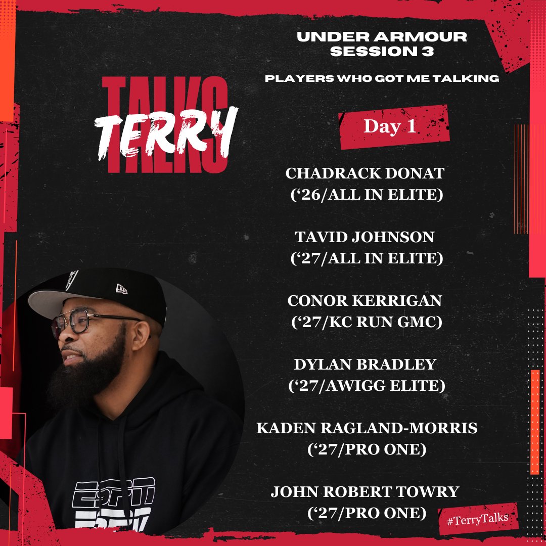 🚨 #TerryTalks 🚨

These players got me talking about their DAY 1 performance at UAA Session 3 in Atlanta...

#TerryDrakeBasketball #iBallTDB #PaulBiancardi #ESPN #SCNext <a href="/PaulBiancardi/">Paul Biancardi</a> <a href="/SCNext/">SportsCenter NEXT</a> <a href="/TheUCReport/">Billy Tucker</a>
#UANext <a href="/UANextBHoops/">Boys UAA</a> @UABasketball <a href="/MiddlesexMagic/">Middlesex Magic</a> <a href="/allineliteua/">All In Elite UA</a>