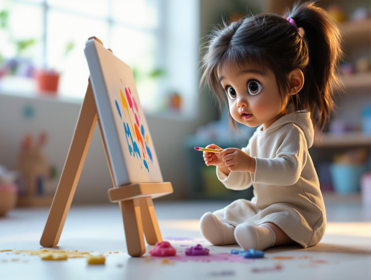gauravmc's tweet image. Some illustrations from a children's book I'm making with Bookling .ai📚
Really love how the finetune on this model turned out. Likeness of the character and expression quality is looking solid