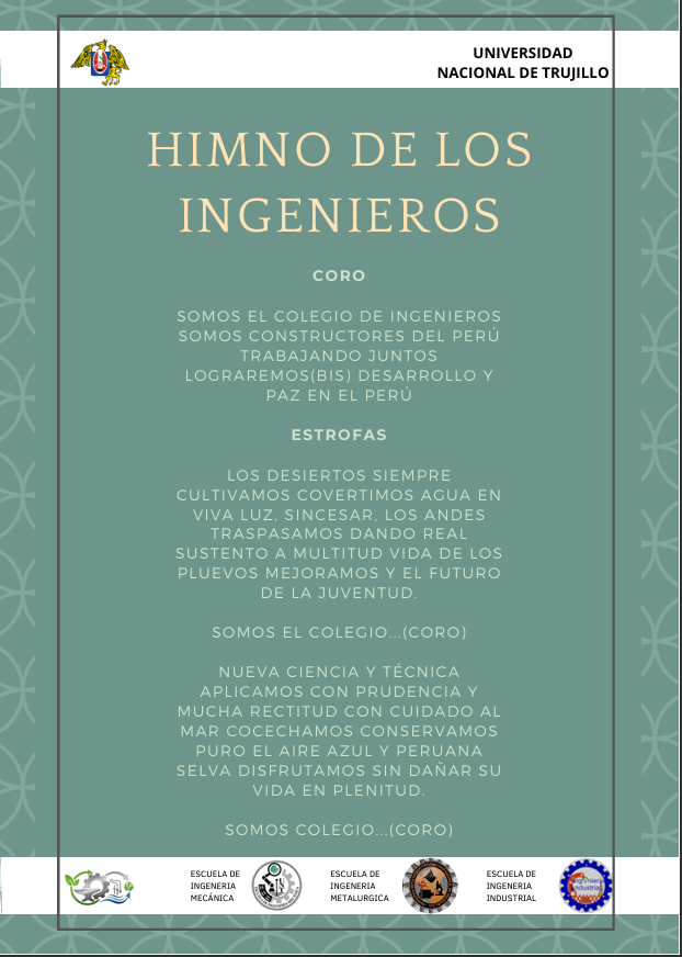 EcoM3_'s tweet photo. 🎶👷‍♂ Un canto de honor y compromiso 🌿⚙
El himno del Colegio de Ingenieros del Perú no solo exalta la vocación, el conocimiento y la patria… también reafirma nuestro deber ético con el medio ambiente. 🌍💚

#EcoM3 #IngenieríaResponsable #ColegioDeIngenieros https://t.co/JdCxvkTCsH