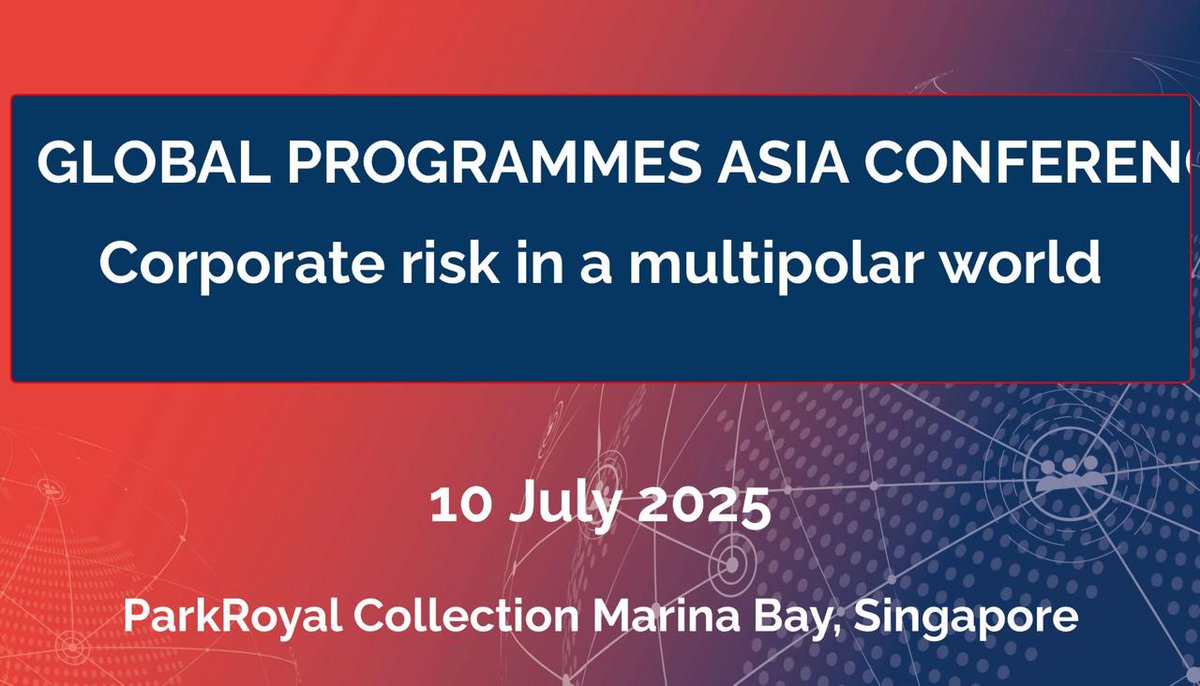 Great opportunity to moderate a couple of sessions at the Commercial Risk Global Programmes Asia event yesterday with friends old and new Soni Srivastava Suchitra Narayanan Brent Clawson Lawrence Bird Etienne Despalanches <a href="/PARIMAorg/">PARIMA</a>