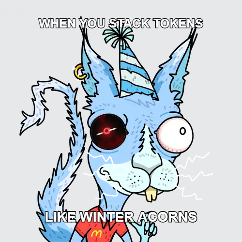 WHEN YOU STACK TOKENS / LIKE WINTER ACORNS <a href="/adderrels/">Adderrels</a> #BRC20 #AdderFi

adderfi.xyz/meme/934