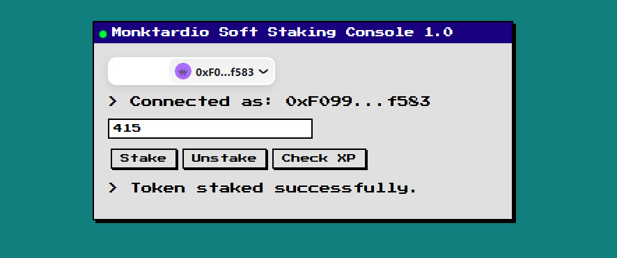 Monktardio Staking Console 1.0 (Sneak Peek)

🤡No roadmap.
🤡Just chaos.
🤡XP. Staking. Games. And whatever we feel like.
🤡Unexpected. Unannounced. Unapologetic.

Stay tuned. <a href="/apecoin/">ApeCoin</a> <a href="/ApeChainHUB/">ApeChainHUB</a> 
🤡👉🧠