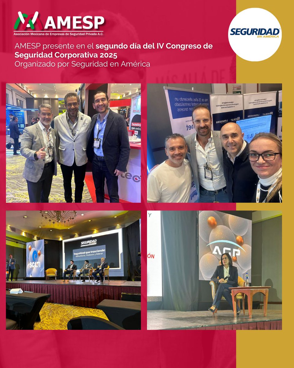 AMESP presente en el segundo día del IV Congreso de Seguridad Corporativa 2025, organizado por Seguridad en América

#AMESP #SeguridadCorporativa2025 #LiderazgoEnSeguridad #ASISMéxico #SeguridadEnAmérica #JuntosComoSector #CumbreSeguridad2025