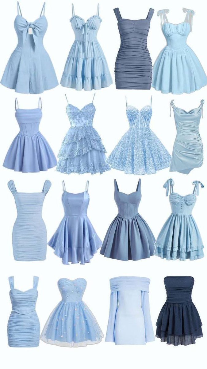 "Stunning collection of light blue dresses perfect for any occasion!  #Fashion #BlueDresses #StyleInspo"