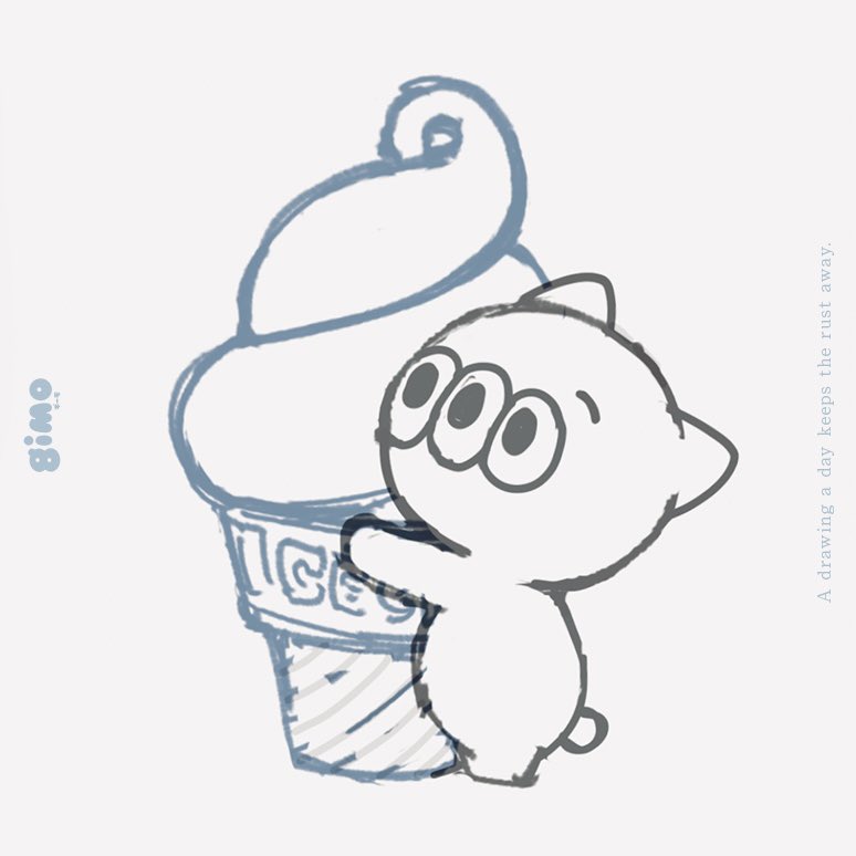 🍉iPad&amp;プロクリ1日目🍉
探り探り。
気がつくと消しゴムツールになってたりするけど。1日1時間、まずは1ヶ月続けてみます🥸💨