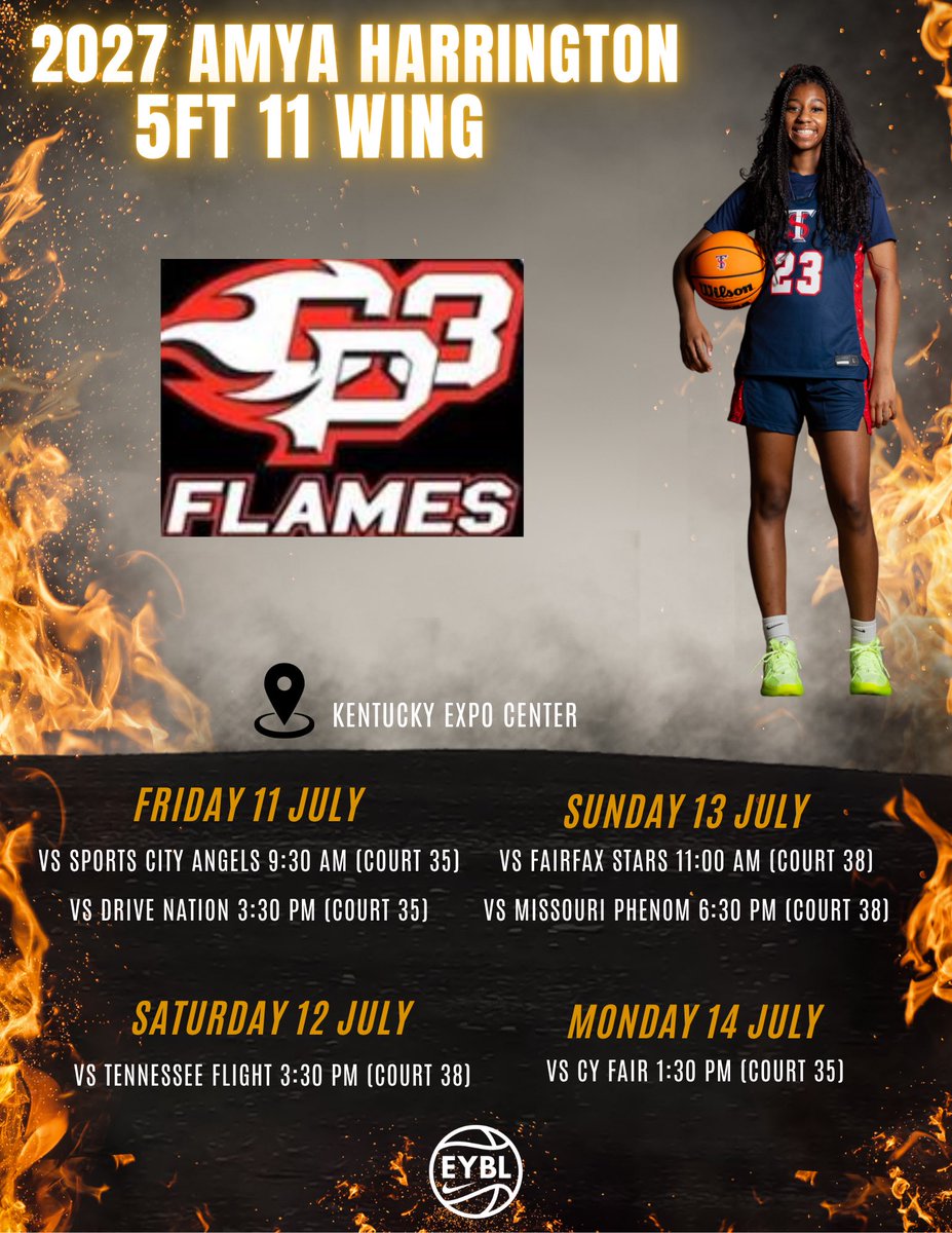 Make sure to check out Amya Harrington this weekend with the CP3 Flames 16U EYBL squad in Louisville.