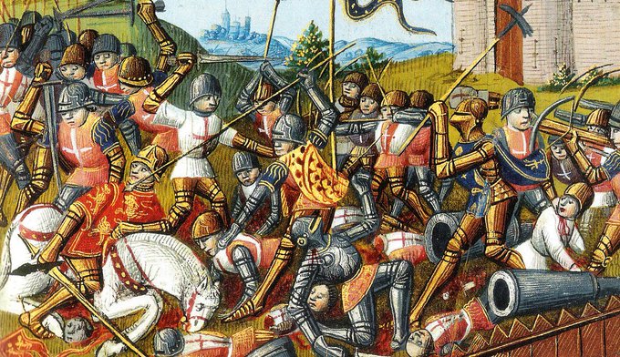 MilHistNow's tweet image. On this day in 1453, the French defeat an English army at Castillon. It's the last major battle of the Hundred Years War.