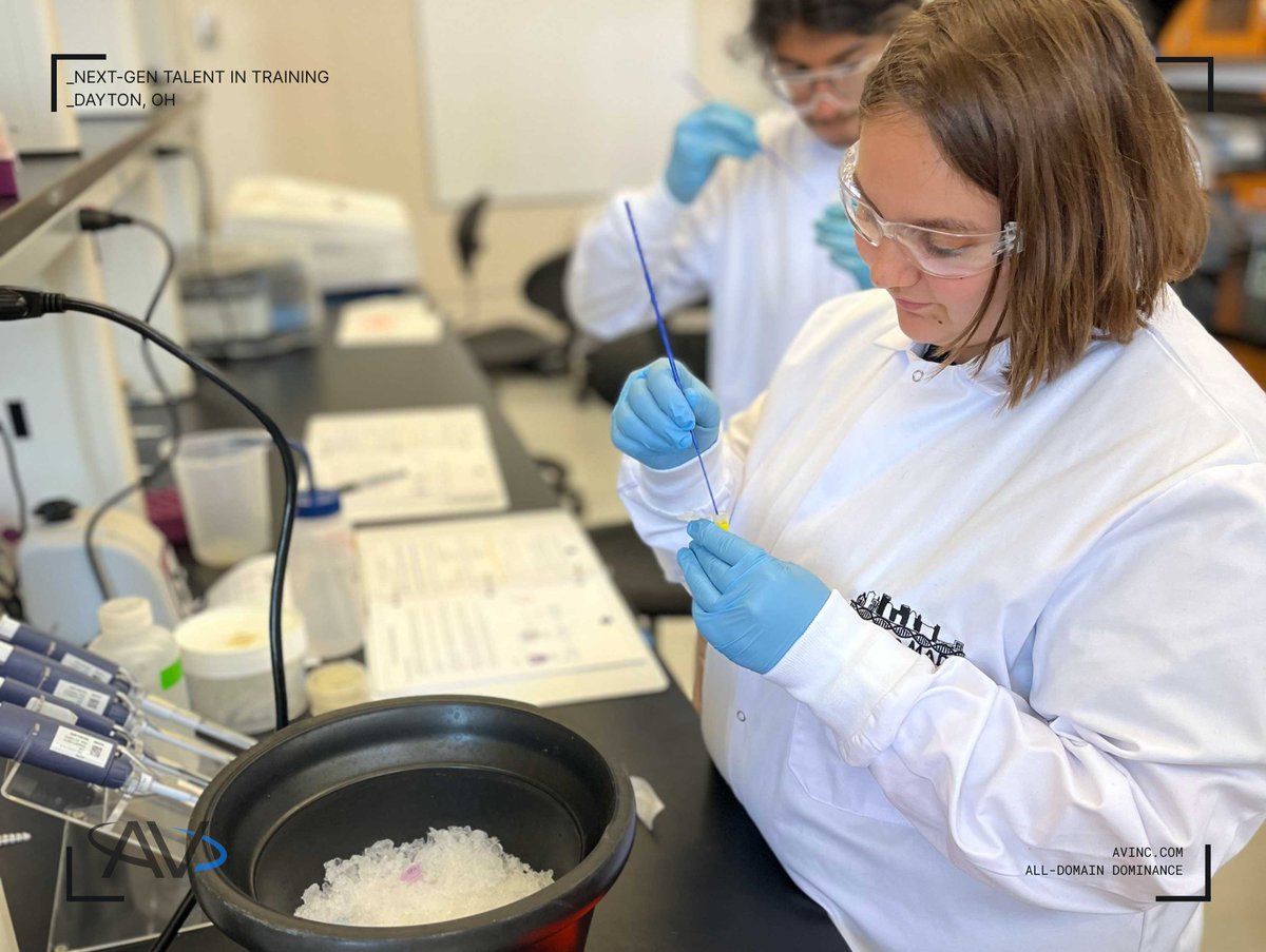 aerovironment's tweet image. High school students join us on @WrightState's campus for a two-week biotechnology and bio-manufacturing bootcamp. #DaytonMADE offers our next-gen talent with immersive lab experiences, industry field trips, and incredible exposure to careers in #STEM fields. @DBJnews reports ➡️…