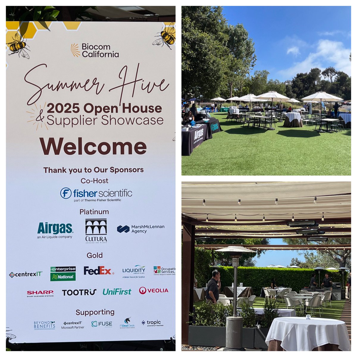 All set up for the <a href="/BiocomCA/">Biocom California</a> open house and supplier showcase. Come join us at the Farmer &amp; The Seahorse 4-6pm