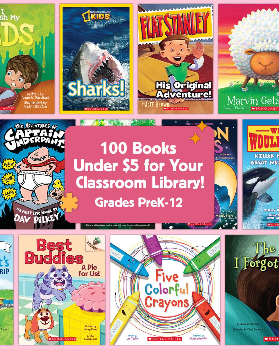 Find your students' next favorite reads in this incredible list of budget-friendly books for every classroom 📚 scholastic.com/teachers/teach…