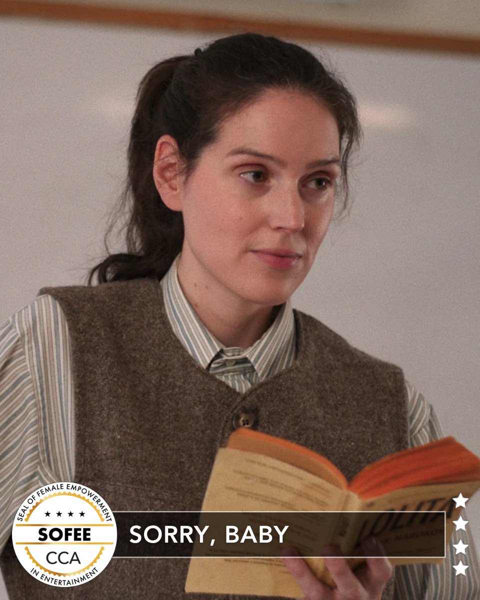 CriticsChoice's tweet image. Congratulations to SORRY, BABY!
The film has earned the Critics Choice Seal of Female Empowerment in Entertainment (SOFEE). ⭐️⭐️⭐️⭐️
SORRY, BABY is the wildly impressive feature debut for writer, director and star Eva Victor. Premiering at the 2025 Sundance Film Festival to…