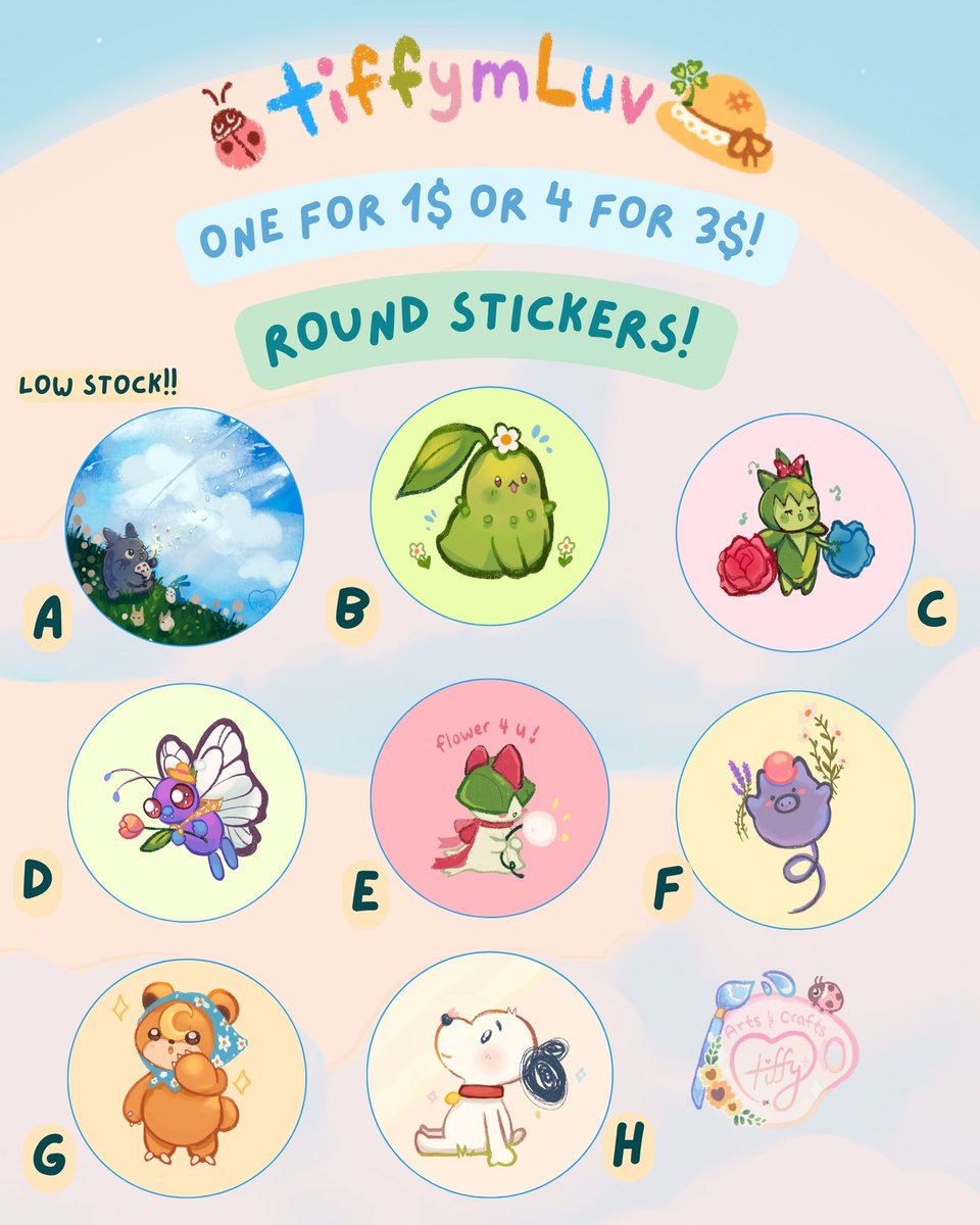 tiffymLuv's tweet image. hewo! ill be updating my shipping prices for medium and larger goods (not stickers)!
🌸worldwide shipping to 6$ and
🌻US shipping to 2$
.
Thank you to everyone who has supported me so far!! &lt;3🙇♀️ I will continue to do my best🙇♀️🙇♀️
also circle stickers are now up on mi sh⭐︎p:3!