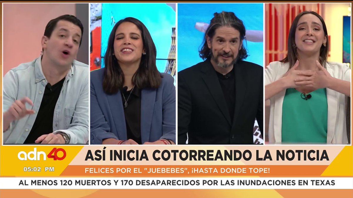 adn40 (@adn40) on Twitter photo Sigue #CotorreandoLaNoticia 🤪 con <a href="/JuanLecanda/">Juan Lecanda</a>, <a href="/GabrielaPrietoD/">Gabriela Prieto</a>, <a href="/RominaRamosC/">Romina Ramos</a> y <a href="/soytrillo_/">SoyTrillo</a> | live.adn40.mx Sigue #CotorreandoLaNoticia 🤪 con <a href="/JuanLecanda/">Juan Lecanda</a>, <a href="/GabrielaPrietoD/">Gabriela Prieto</a>, <a href="/RominaRamosC/">Romina Ramos</a> y <a href="/soytrillo_/">SoyTrillo</a> | live.adn40.mx