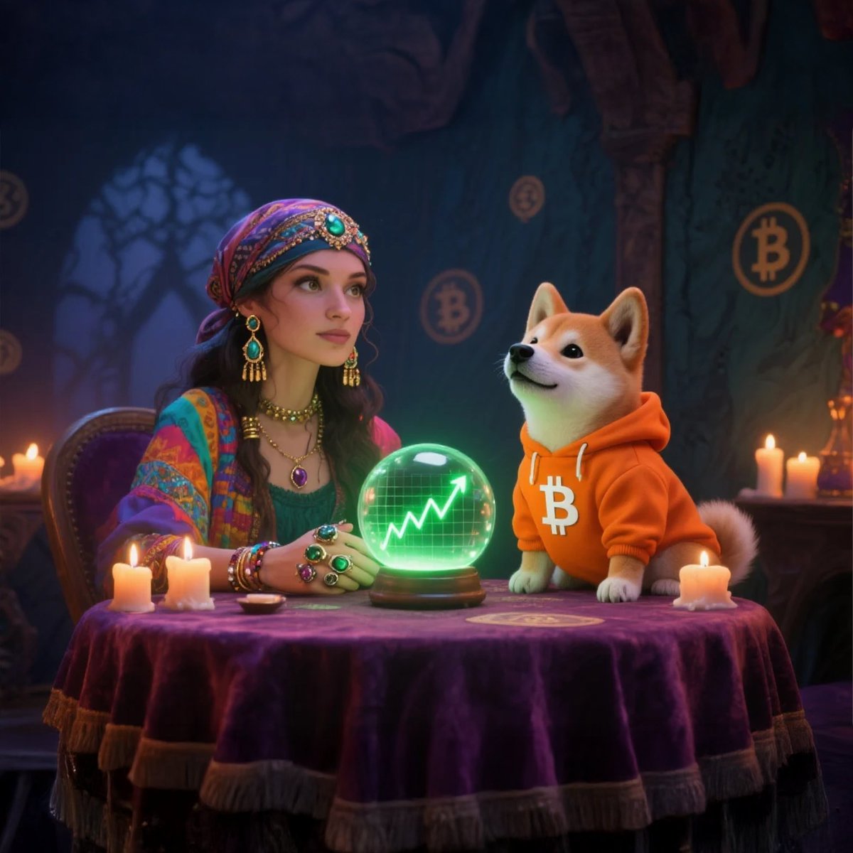 Se até mesmo uma cartomante o aconselha a levar $DOG, então o FOMO está chegando!
Quem está indo para a lua conosco? 🚀