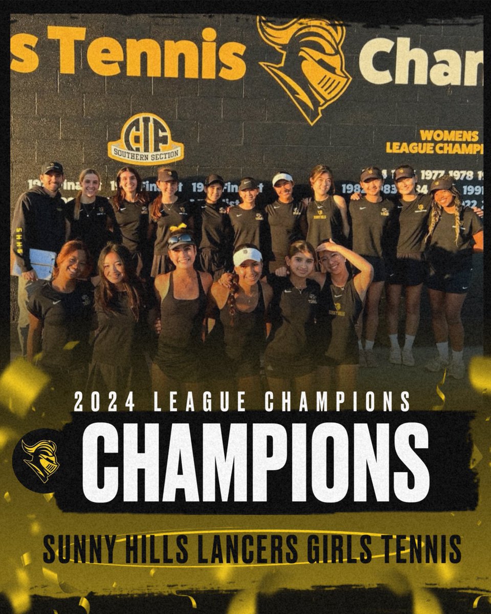 SH_AD (@sunnyhillsad) on Twitter photo ๐ League Title #2 of 10 comes from Girls Tennis!
Great year for Sunny Hills Girls Tennis Varsity & JV both won League Titles! Varsity won back-to-back League Titles! 3rd League Title in 4 years & a run to the CIF Quarterfinals! โ๏ธ
<a href="/sunnyhillshs/">Sunny Hills HS</a> <a href="/fjuhsd/">Fullerton Joint Union High School District</a> ๐ League Title #2 of 10 comes from Girls Tennis!
Great year for Sunny Hills Girls Tennis Varsity & JV both won League Titles! Varsity won back-to-back League Titles! 3rd League Title in 4 years & a run to the CIF Quarterfinals! โ๏ธ
<a href="/sunnyhillshs/">Sunny Hills HS</a> <a href="/fjuhsd/">Fullerton Joint Union High School District</a>