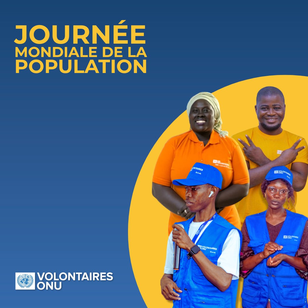 En cette #JournéeMondialeDeLaPopulation 🌍, nous rendons hommage  à nos #VolontairesONU qui, sur le terrain, s’engagent chaque jour pour renforcer la santé, l’éducation et le bien-être des communautés.
Merci pour votre impact, votre humanité et votre courage !
#VNUGuinée