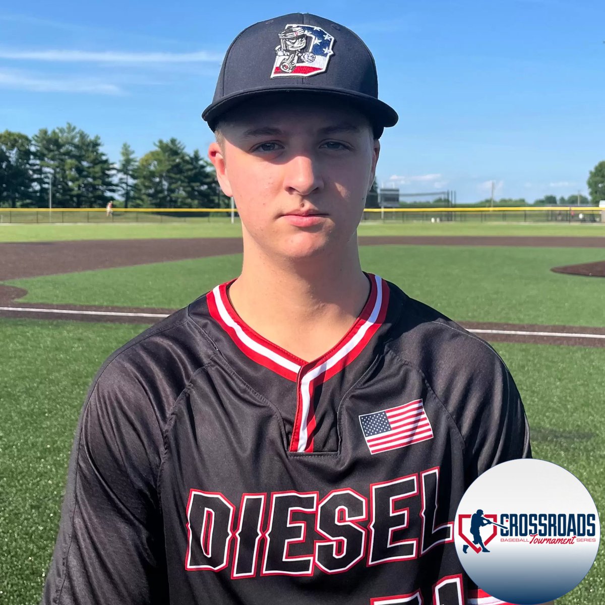 Xroads_Baseball's tweet photo. ⚾️ 📷  𝙋𝙇𝘼𝙔𝙀𝙍 𝙊𝙁 𝙏𝙃𝙀 𝙂𝘼𝙈𝙀 📷 ⚾️ 

Bly Salamh | 2027 | RHP/OF | Center Grove HS (IN) @cg_baseball

Goes 4IP, w/ 3K on the mound in the W for Diesel Athletics 15U.

#MWChampionships https://t.co/ew8CnJKz4q