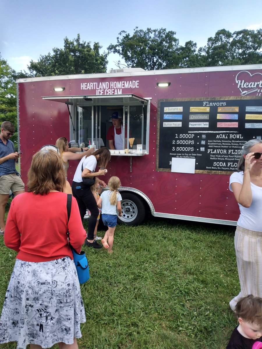 At the Macallister venue at Garfield Park listening to German Music. Ran into our friends at Heartland Homemade Ice Cream. Enjoyed there amazing Ice Cream Flight. Best ice Cream ever. Best part of this event tonight.
