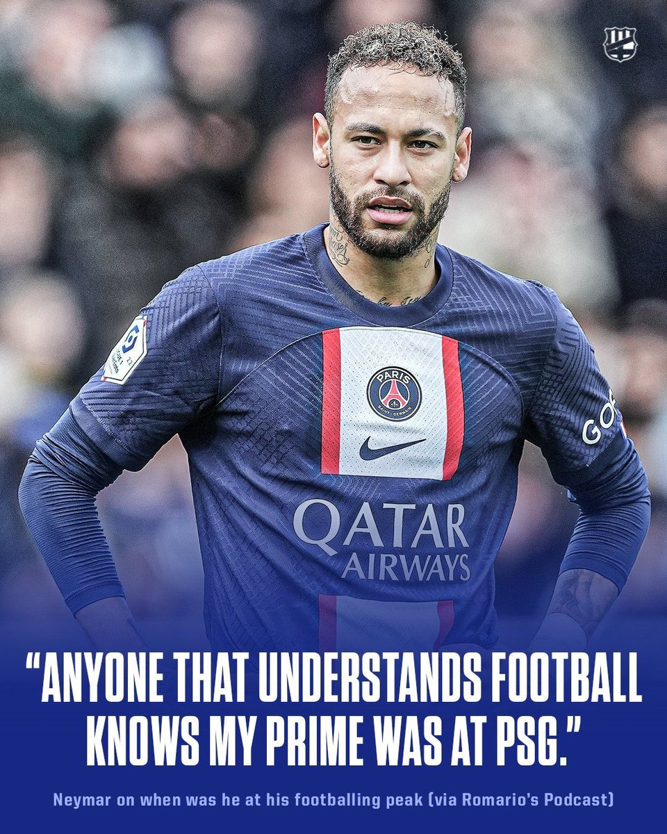 Only barca fans would argue against the man himself who said his psg version was his prime
