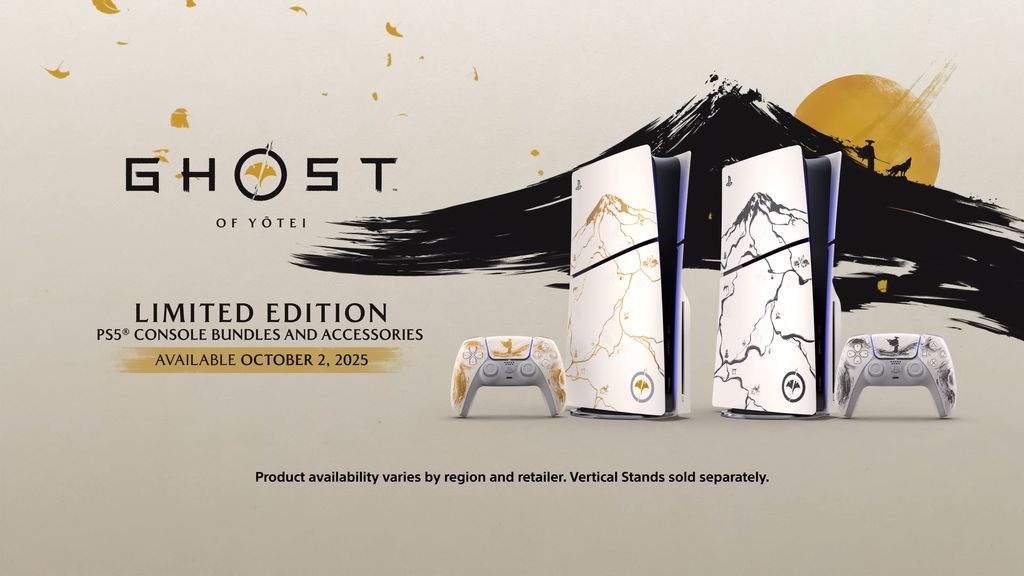 PS5 Limited Edition for Ghost of Yōtei available on October 2nd of this year.