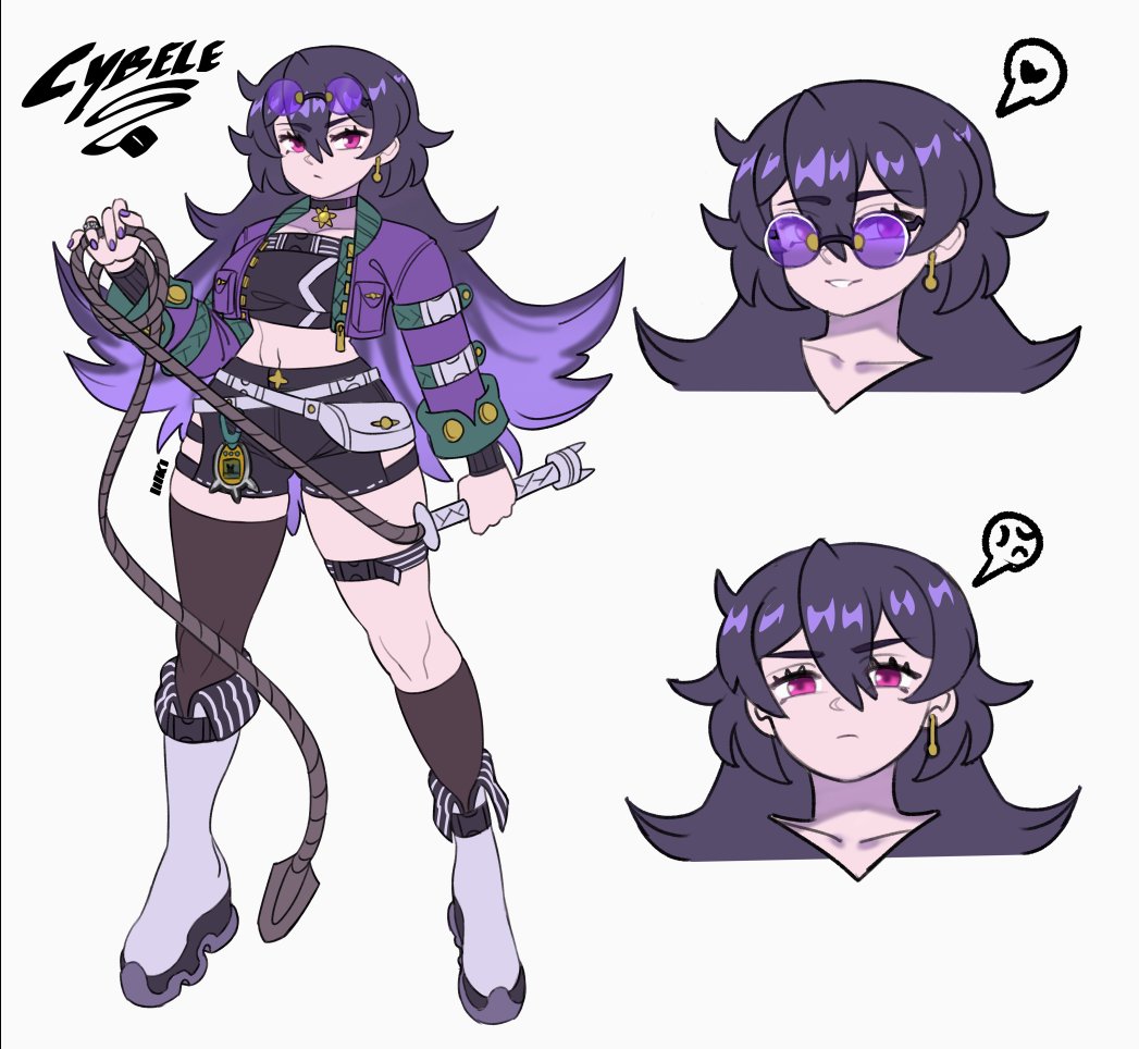 lokigunART's tweet image. @/TheLuckyHero - Cybele 💜😎

Character Design