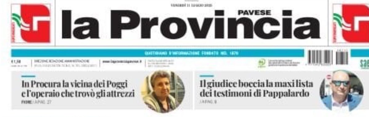 Rita Cavallaro (@rita_cavallaro) on Twitter photo Che notizia interessante sulla prima della <a href="/provinciapavese/">La Provincia Pavese</a>
In Procura la Bermani, proprio colei che non ha riconosciuto la bici nera di #Stasi e insisteva su un’altra bici nera, al punto che non l’hanno voluta neppure risentire come teste nell’Appello bis?
Ma dai!
#Garlasco Che notizia interessante sulla prima della <a href="/provinciapavese/">La Provincia Pavese</a>
In Procura la Bermani, proprio colei che non ha riconosciuto la bici nera di #Stasi e insisteva su un’altra bici nera, al punto che non l’hanno voluta neppure risentire come teste nell’Appello bis?
Ma dai!
#Garlasco
