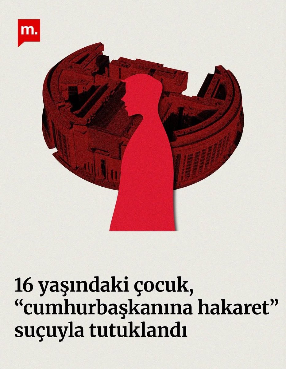 16 yaşındaki bir çocuğu tutuklamaktan kendini alıkoyacak hiçbir etik değere sahip olmayan, ahlaki pusulasını şaşırmış bir rejimle karşı karşıyayız.