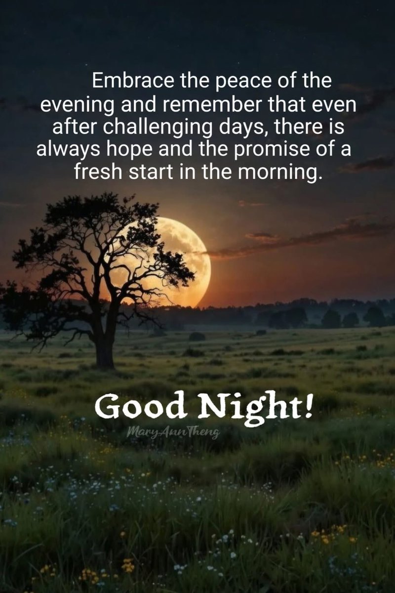 Good night friends. Enjoy your evening. I’ll see you tomorrow.🥰