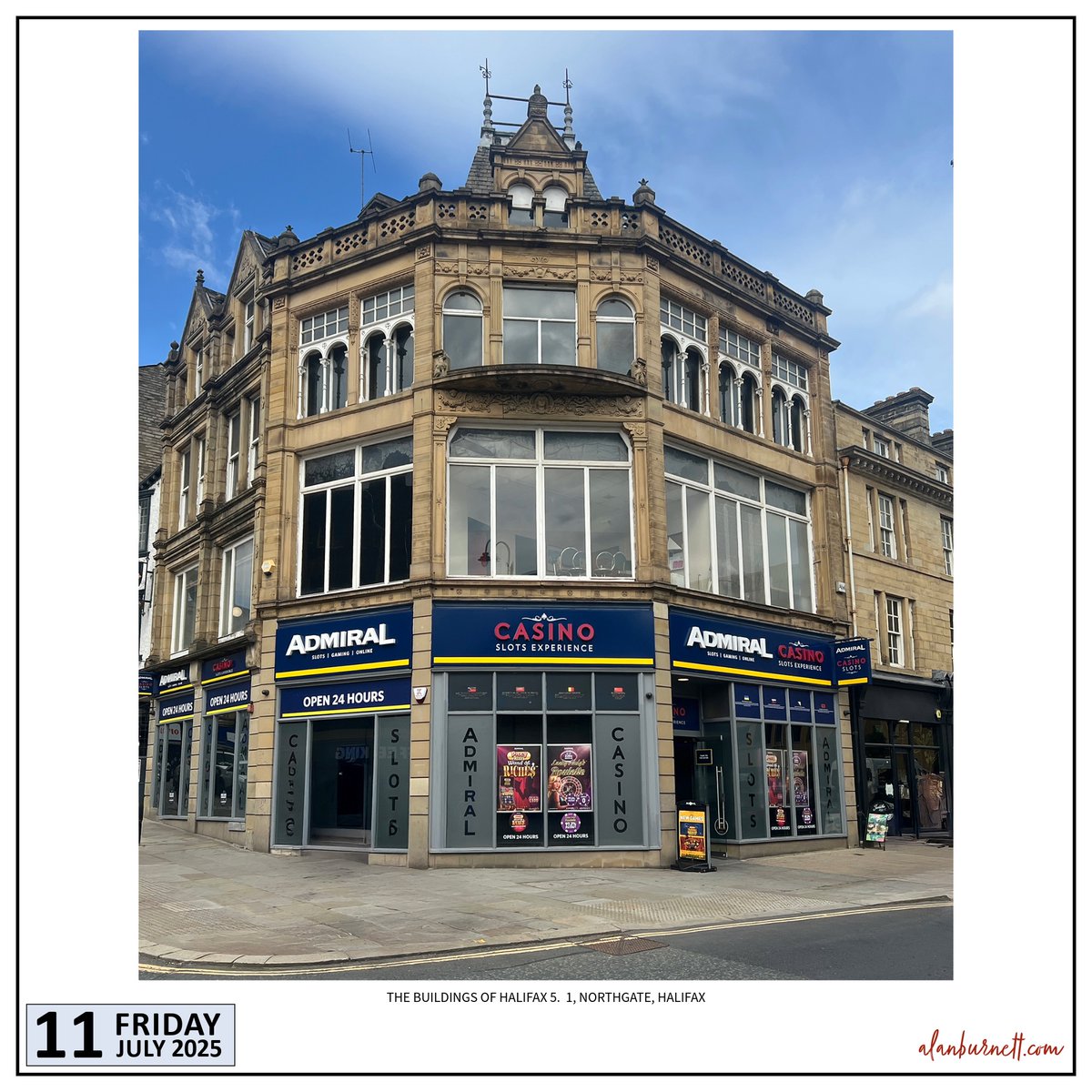 ABFixby's tweet image. Many of the fine old buildings of Halifax you can look up and discover their history, their architectural merit, and their importance to the cultural landscape. of the town. Others you can just look up at and say: "My goodness, that's a fine old building!"