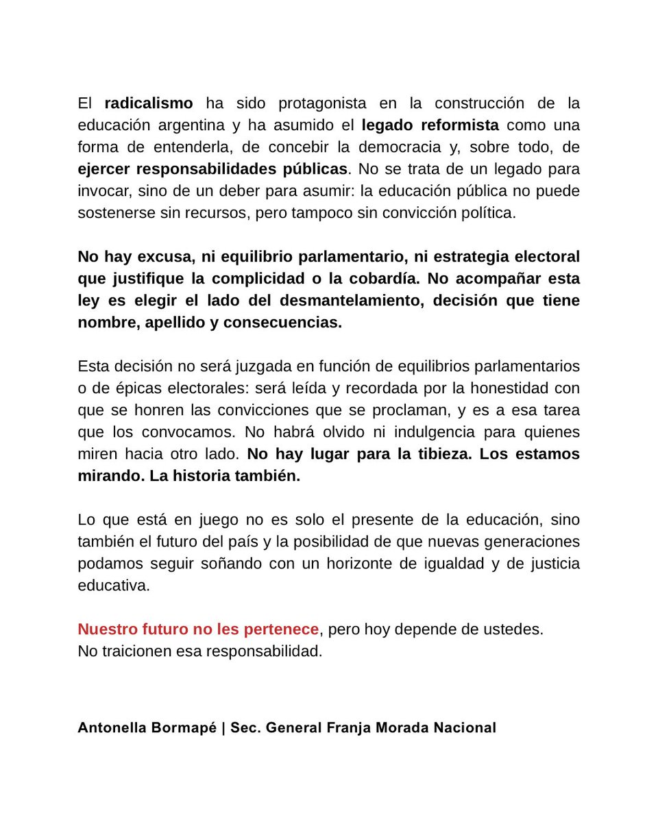 antobormape's tweet image. ✍️ Diputados y diputadas de la @UCRNacional, los estamos mirando. La historia también.
No hay excusa, ni equilibrio parlamentario, ni estrategia electoral que justifique la complicidad o la cobardía.