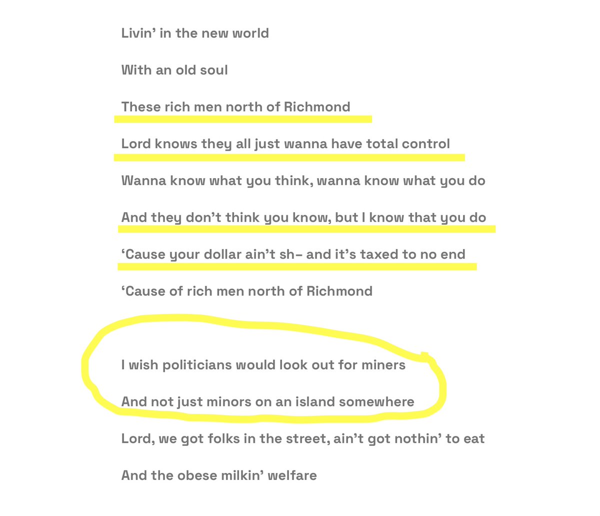 JackMaxey1's tweet image. Shout out to Oliver Anthony, for "Rich Men north Richmond". These lyrics make more sense now than ever!