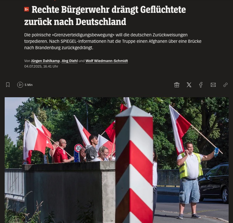 jannibal_'s tweet photo. Schweizer halten nach Missbrauchsfällen durch »Franzosen« (also Nordafrikaner und Afrikaner mit französischem Pass) »ihr« Freibad sicher und schmeißen diese raus. Nach einem Tötungsdelikt durch einen Migranten zieht in Polen eine Bürgerwehr durch polnische Städte und führt eigeninitiativ Gefährderansprachen durch. Die Grenze Polens zu Deutschland wird plötzlich durch Einheimische gesichert. In Ungarn gibt es nach Kriminalitätsdelikten Massendemonstration gegen Migration. Wenn ein Migrant dort Mädchen im Schwimmbad belästigt, ist original Bambule und Männer stellen die zugewanderten Belästiger face-to-face. In Israel erschießen wehrfähige IDF-Soldatinnen jeden Dschihadisten mit Messer – ohne jeden Skrupel, aus Selbstschutzinstinkten. In Kroatien durchforsten kroatische Männer nach der Vergewaltigung einer jungen Frau ganze Stadtteile und Wälder, um dem zugewanderten Täter habhaft zu werden. In den USA ziehen zivile Grenzpatrouillen durch Südstaaten, um illegale Grenzübertritte zu verhindern. Anderswo gibt es Zusammenschlüsse von Nachbarschaften, Fußballfans, Familien und, ja, auch eine »Zivilgesellschaft« (die diesen Namen verdient), wenn es darum geht, den Schutz von Einheimischen zu gewährleisten – und illegaler Migration und der damit einhergehenden Kriminalität die Stirn zu bieten.

Nur in Deutschland sind wir völlig weichgekocht. Hier gibt es gar kein Aufbegehren gegen die im Tagesrhythmus (!) stattfinden Tötungen und Vergewaltigungen von Einheimischen (und auch: anderen Zugewanderten) durch Asylbewerber. Und ich sage: Es ist pathologisch.

Don't get me wrong, man muss kein Fan von Selbstjustiz sein – und das bin ich auch nicht –, um festzustellen, dass man in Deutschland den einzigartigen Kontrollverlust durch Massenmigration seit Jahren (!) völlig gleichgültig hinnimmt. Dieses Land ist buchstäblich zahnlos. 

Es gibt keine Massendemonstration, kein Aufbegehren und keine Initiativen, weil jeder genau weiß, dass die Angst davor, eine Bürgerwehr oder eine Großdemo zu organisieren, völlig berechtigt ist, weil man als »rechtsextrem« gebrandmarkt und arbeitslos gemacht wird. Dabei sind die Zustände hier WEITAUS schlimmer als in Polen, Kroatien oder Ungarn, wo man aber noch so etwas wie einen identitären Selbsterhaltungstrieb hat. Das ist alles so verkommen, und schutzlos, und selbstaufgeberisch, und falsch. Und es ist inzwischen der weltweite Ausnahmefall. Wir sind die Geisterfahrer, wir nehmen eine schädliche Migrationspolitik hin, die buchstäblich Menschen um ihr Leben bringt, ohne dass jemand aufbegehrt.

Stattdessen, und das ist kein Witz, warnen Menschen in Deutschland nach einem Rekord-Attentat-Jahr 2024 (Mannheim, Solingen, Magdeburg, etc. pp.) vor einem Rechtsruck, NGO-Netzwerke fordern im Jahr 2025 noch mehr Migration aus der Dritten Welt – und nach Solingen und Bielefeld gibt es unironisch »Demos gegen Rechts«. Ich weiß nicht, ob Menschen das in der letztlichen Konsequenz klar ist, aber: Das ist ein völlig kranker Geisteszustand; das ist ein Land, das sich aufgegeben hat. Und das wird international als maximale Deviation angesehen. Niemand ist so wie wir Deutschen mit Dachschaden.

Der Verlust jeder Selbstachtung und jedes Verteidigungssinns ist das Merkmal von Gesellschaften, die sich aufgegeben haben. Jedes normale Land würde sich gegen diese ausländische Invasion in diesem Ausmaß (8+ Millionen seit 2015) und Kriminalitätsauswüchse wehren, die Töchter und Söhne betreffen – und diese schützen.

Nur wir nicht, wir sind völlig kastriert. Wir sind politisch korrekte Geisterfahrer.