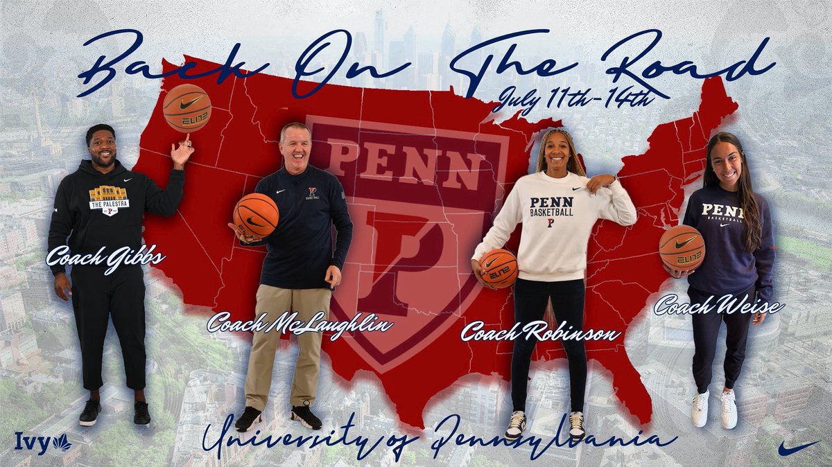 PennWBB's tweet image. 🚨RECRUITS, drop those schedules! We’re back on the road searching for future Quakers this weekend #FightOnPenn