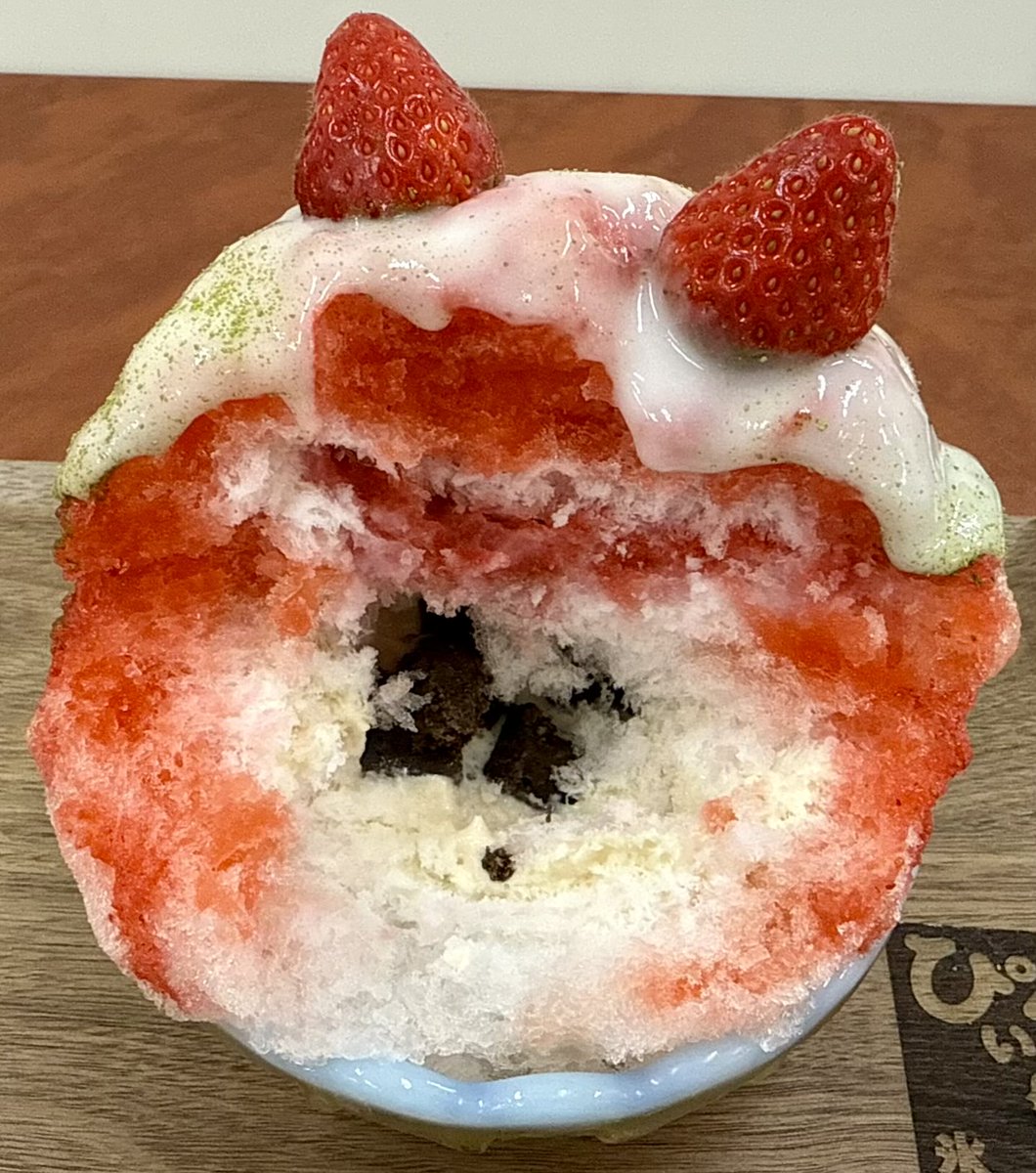 kakigorar's tweet image. 【氷屋ぴぃす（京王百貨店 新宿店 Keioスイーツ博覧会）】
@東京-新宿駅から徒歩1分

もちもち苺大福
